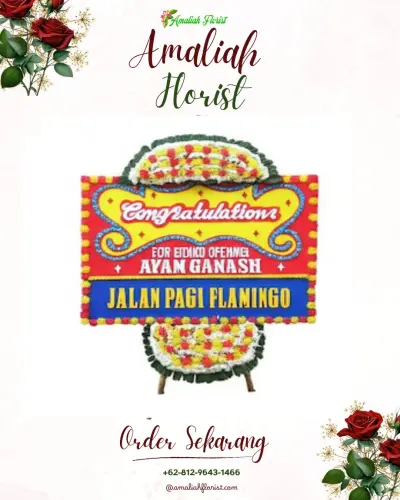 Bunga Papan Congratulation di Pasar Kemis